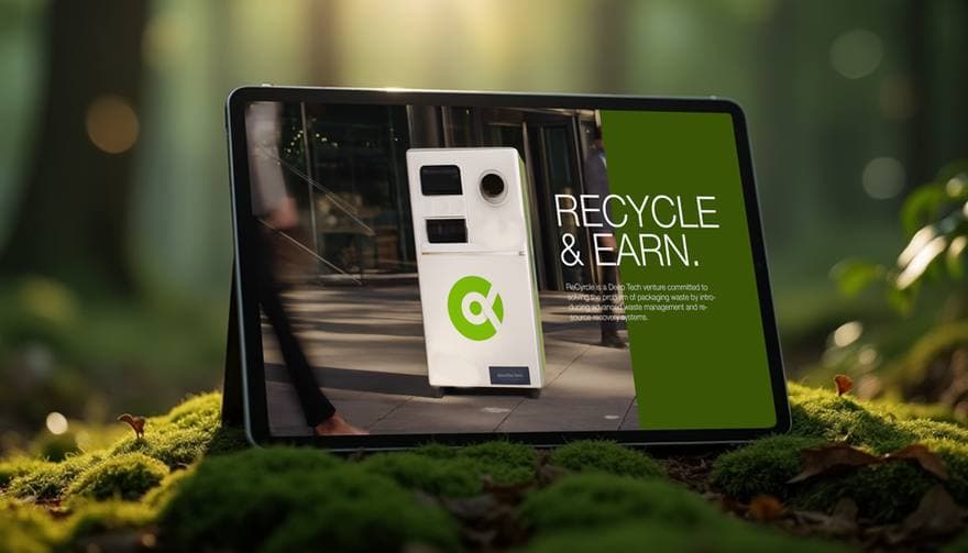 ReCyrcle recycling rewards app screens