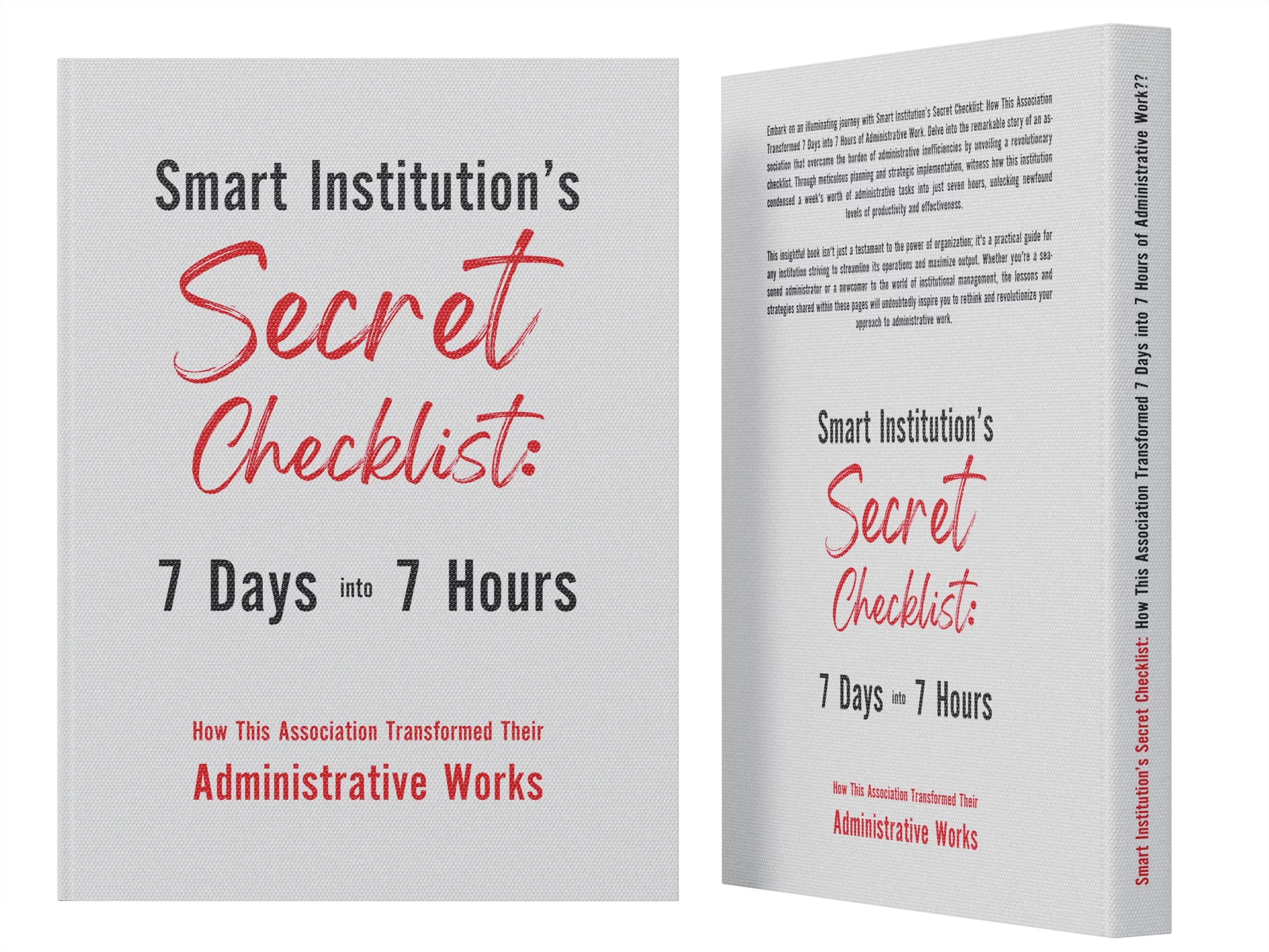 Smart Institution’s ⁠ Secret Checklist ⁠: How This Association Transformed ⁠ 7 Days into 7 Hours ⁠ of Administrative Work??